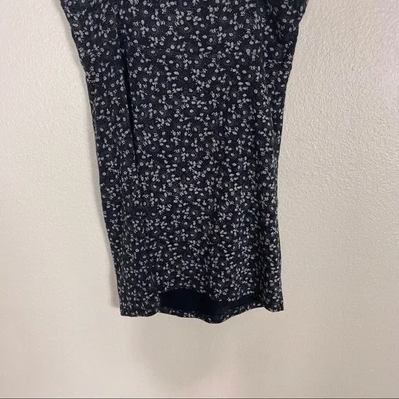 ASO TVD RARE Intimately Free People Black w/ White Floral Cami Tank Top - Picture 7 of 9